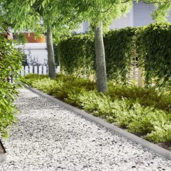 Tuinafscheidingen*vidaXL Tuinrand 10 pcs Zilver 100 x 0.05 x 20 cm Roestvrij staal