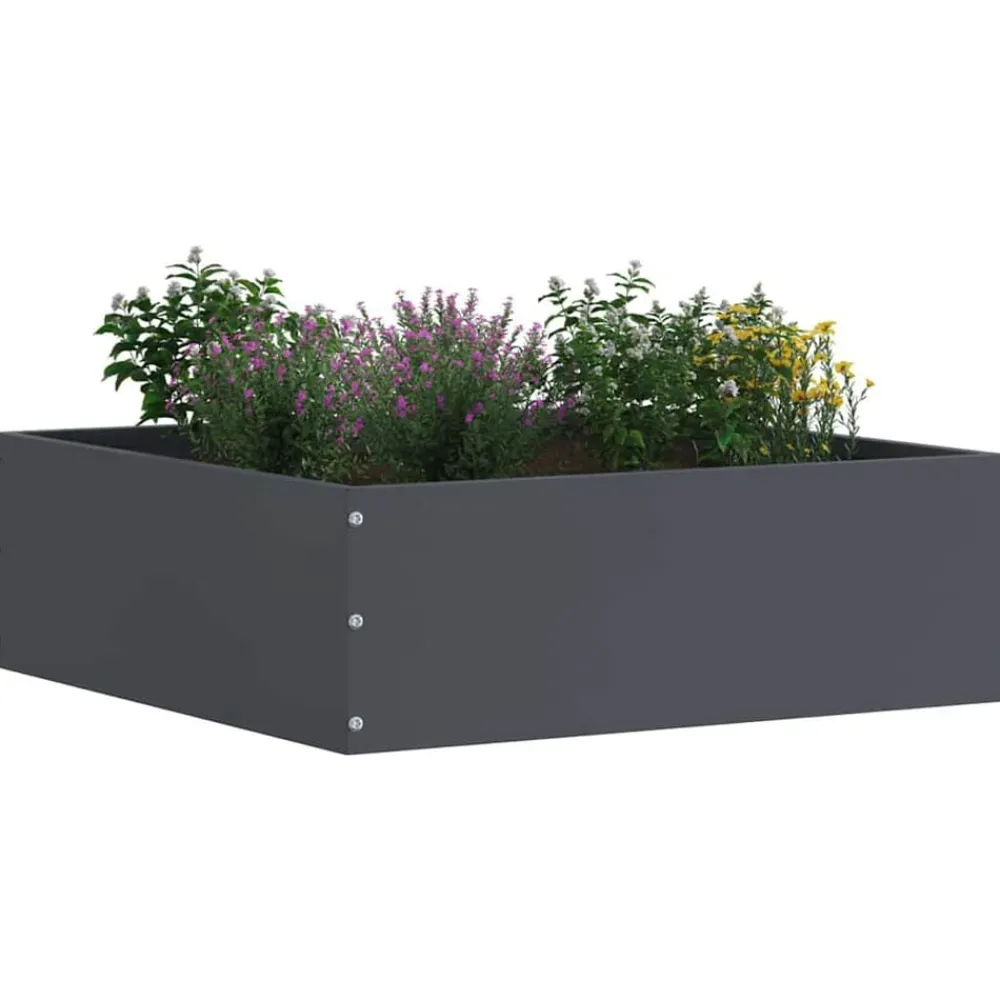 Tuinrand 40 x 40 x 13 cm Staal>vidaXL Discount