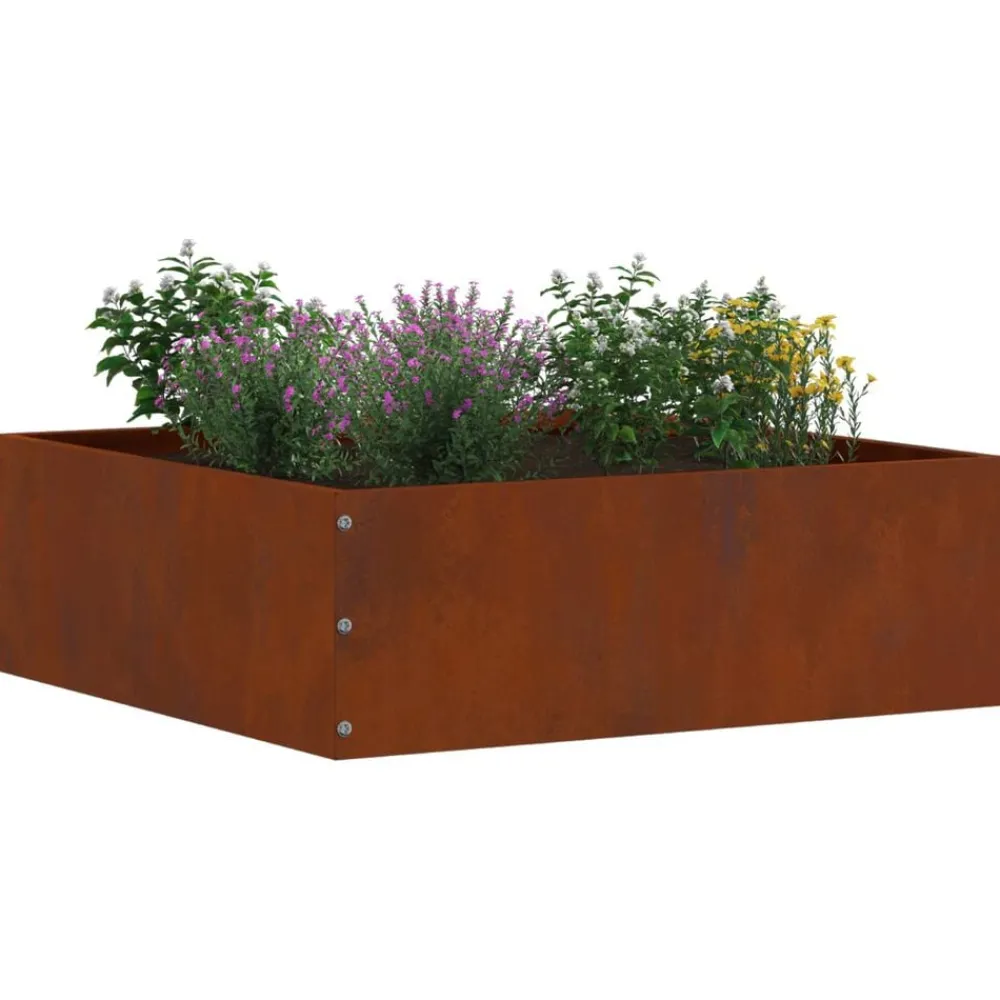 Tuinrand Roestig 40 x 40 x 13 cm>vidaXL Hot