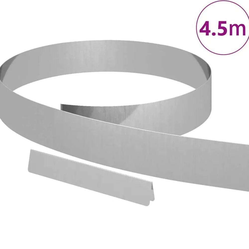 Tuinrand Zilver 450 x 0.05 x 15 cm>vidaXL Online