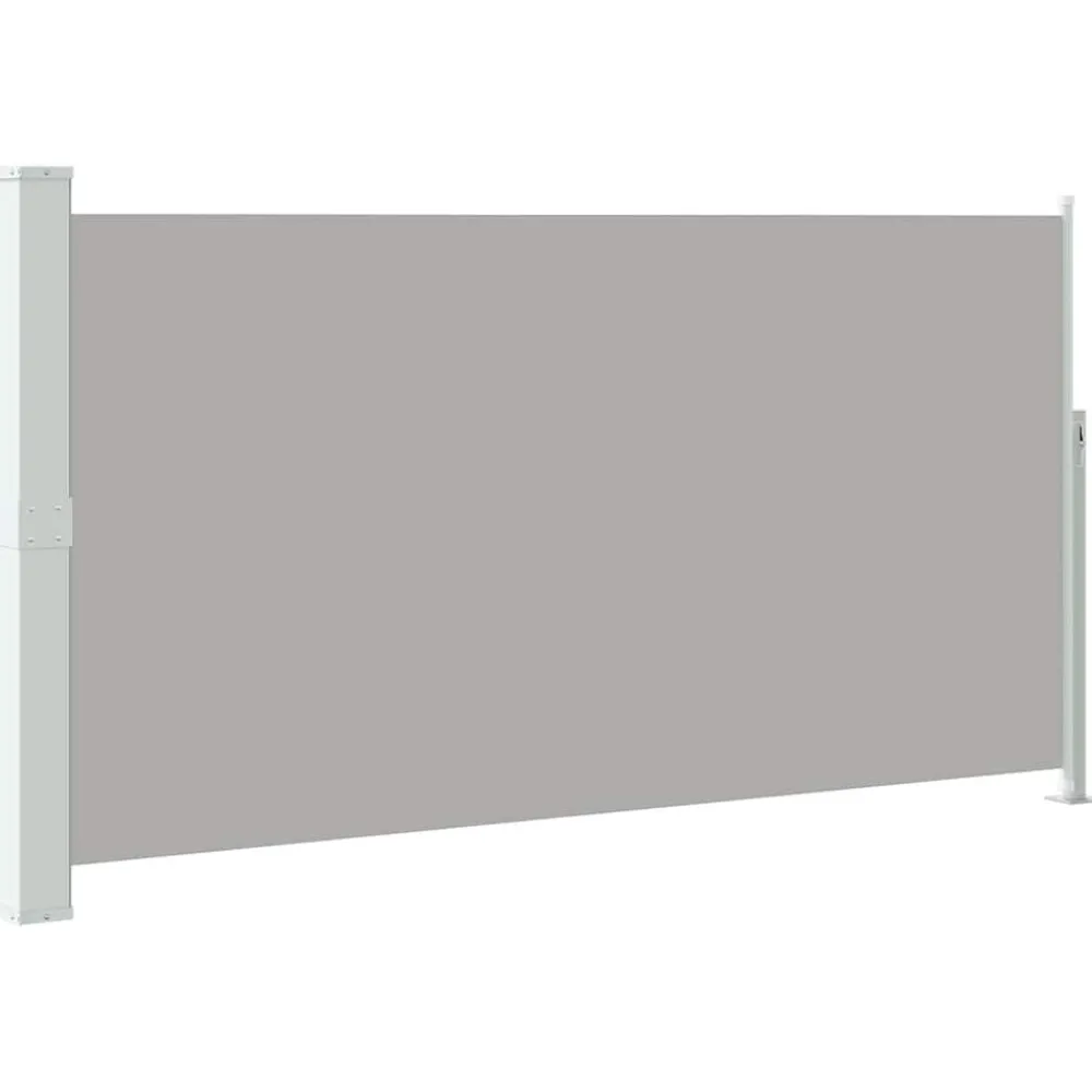 Tuin & Gazon*vidaXL Tuinscherm uittrekbaar 160x300 cm Grijs