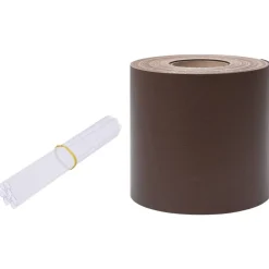 Tuinafscheidingen*vidaXL Tuinscherm 35x0,19 m PVC Bruin