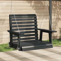 Tuinschommelstoel met metalen kettingen massief vurenhout>vidaXL