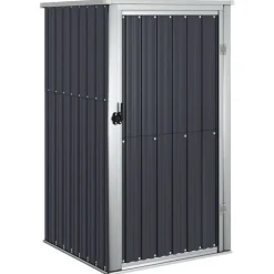 Tuin & Gazon*vidaXL Tuinschuur 88x89x161 cm gegalvaniseerd staal kleurig Antraciet