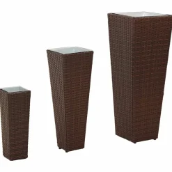 Tuin & Gazon*vidaXL Tuinset 3 pcs Metaal Bruin