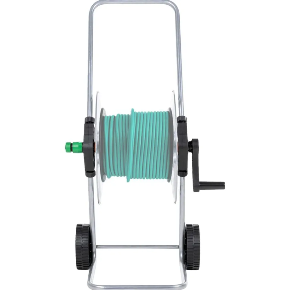 Bouwbeslag*vidaXL Tuinslangkar voor 50 m 1/2" of 35 m 3/4" slang staal