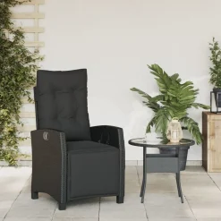 Tuinstoel verstelbaar met voetensteun poly rattan><noscript><img width=