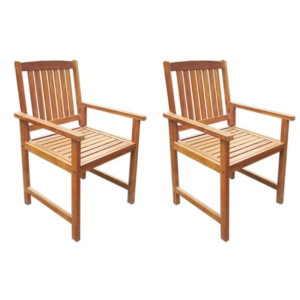 Tuinstoelen 2 st massief acaciahout>vidaXL Clearance