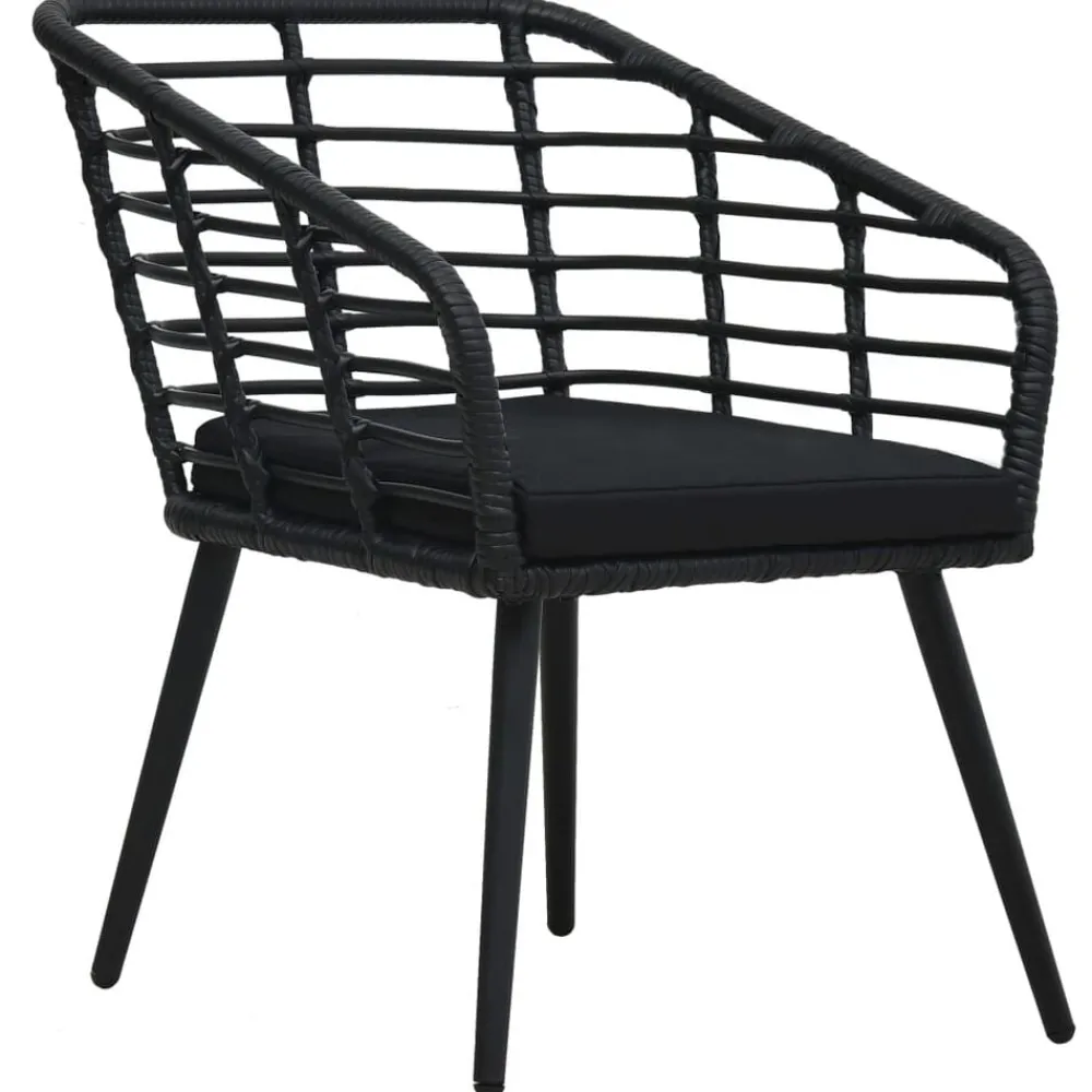 Tuinstoelen 2 st met kussens poly rattan>vidaXL Online
