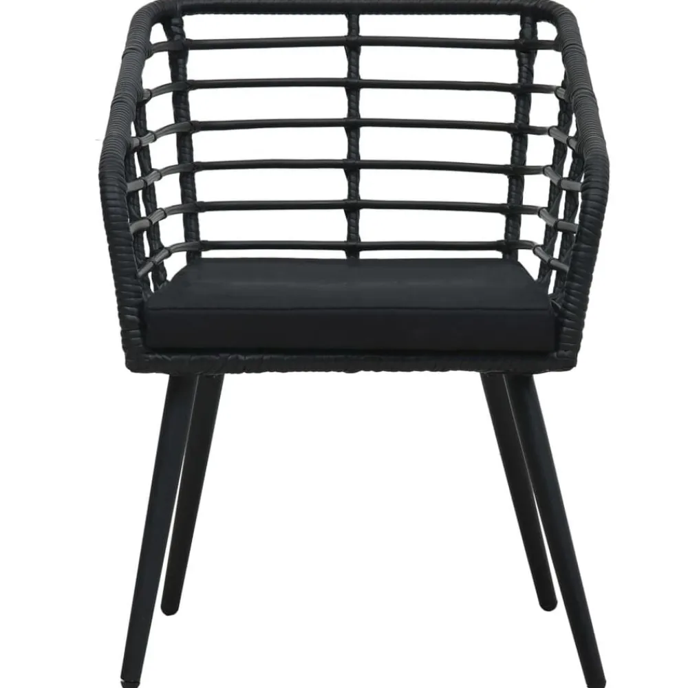 Tuinstoelen 2 st met kussens poly rattan>vidaXL Online