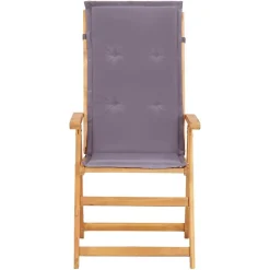 Tuinstoelen 2 st verstelbaar massief acaciahout bruin>vidaXL Clearance