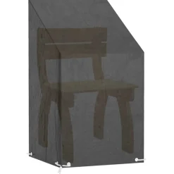 Accessoires Voor Tuinmeubelen*vidaXL Tuinstoelhoes met 8 oogjes 65x65x80/120 cm polyetheen