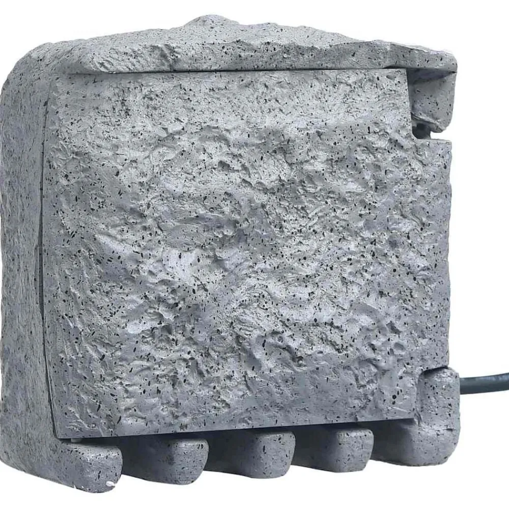 Energie- & Elektriciteitsbenodigdheden*vidaXL Tuinstopcontact 4 ingangen waterbestendig polyresin Grijs