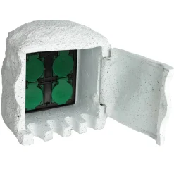 Tuinstopcontact 4 ingangen waterproof resin>vidaXL Online