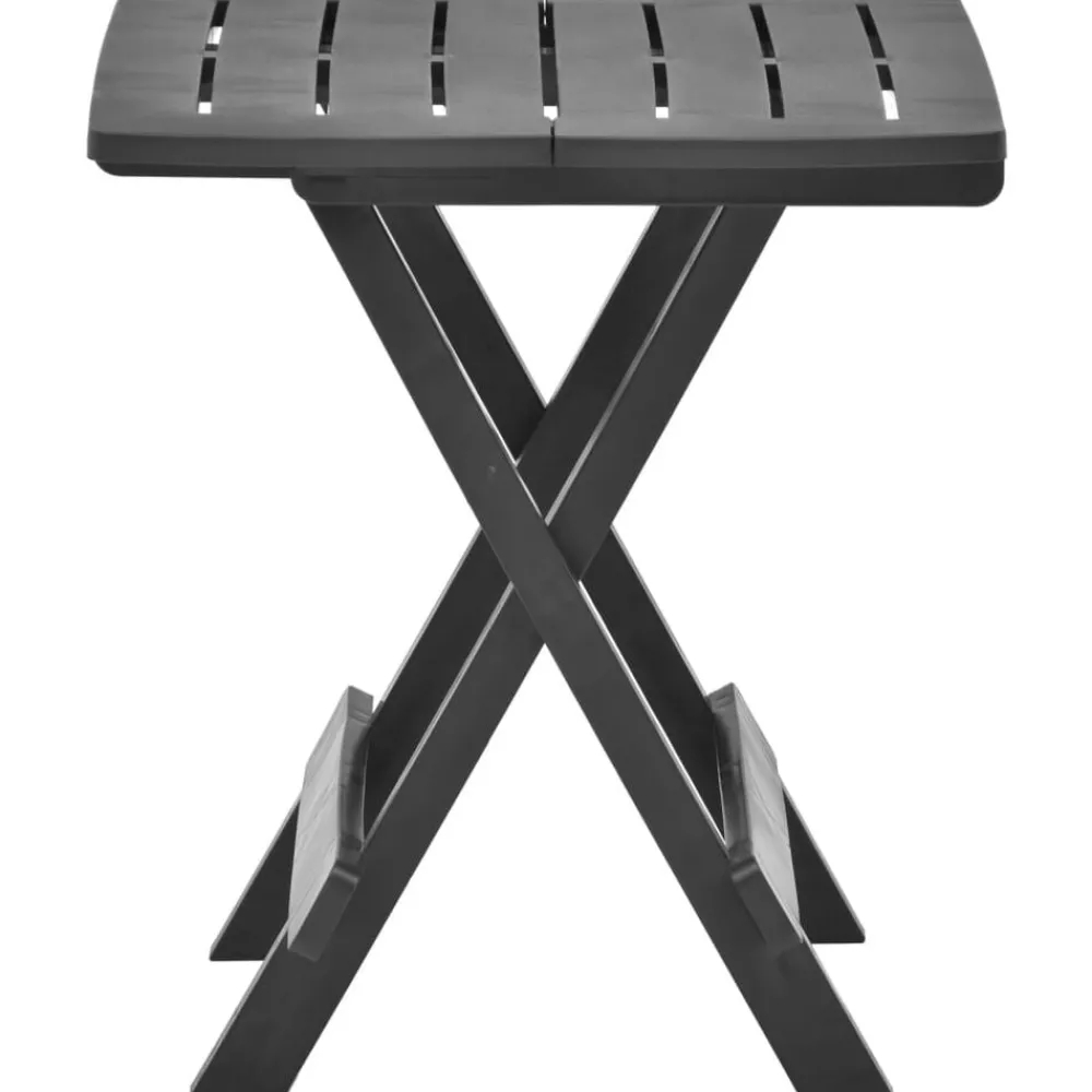 Tuinmeubelen*vidaXL Tuintafel inklapbaar 45x43x50 cm kunststof Antraciet