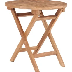 Tuinmeubelen*vidaXL Tuintafel inklapbaar 45 cm massief teakhout