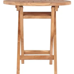 Tuinmeubelen*vidaXL Tuintafel inklapbaar 45 cm massief teakhout