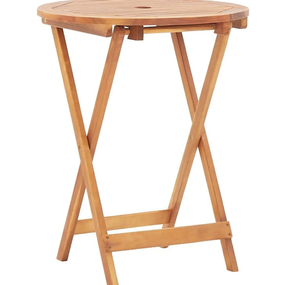 Tuinmeubelen*vidaXL Tuintafel inklapbaar 60x75 cm massief acaciahout