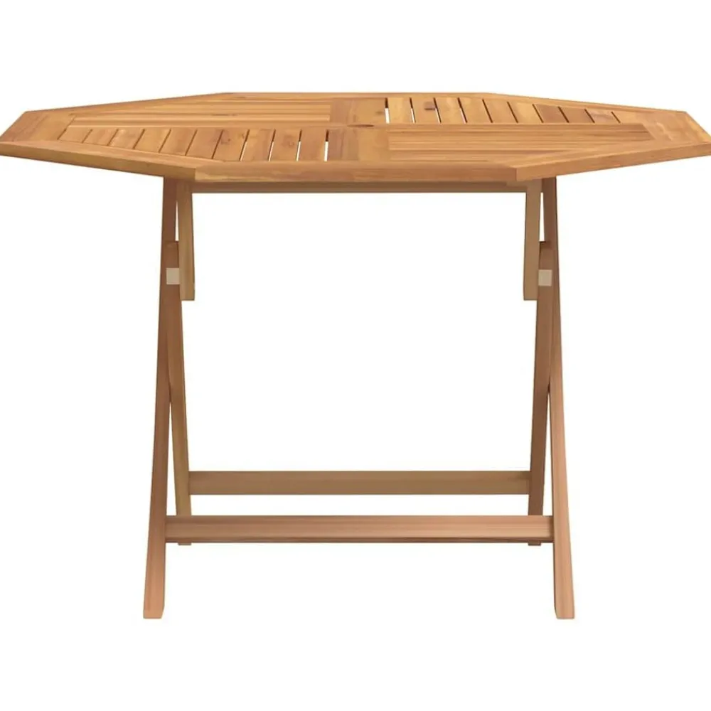 Tuinmeubelen*vidaXL Tuintafel inklapbaar 110x110x75 cm massief teakhout