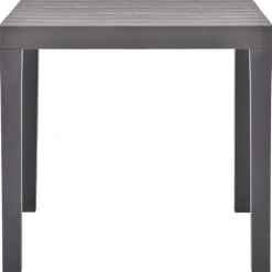 Tuinmeubelen*vidaXL Tuintafel 78x78x72 cm kunststof Mokka