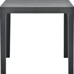 Tuinmeubelen*vidaXL Tuintafel 78x78x72 cm kunststof Antraciet