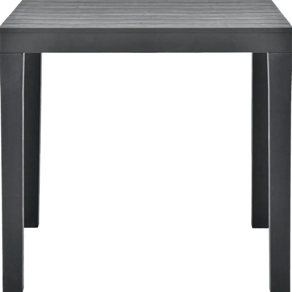 Tuinmeubelen*vidaXL Tuintafel 78x78x72 cm kunststof Antraciet