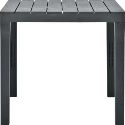 Tuinmeubelen*vidaXL Tuintafel 78x78x72 cm kunststof Antraciet