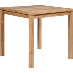Tuinmeubelen*vidaXL Tuintafel 80x80x77 cm massief teakhout