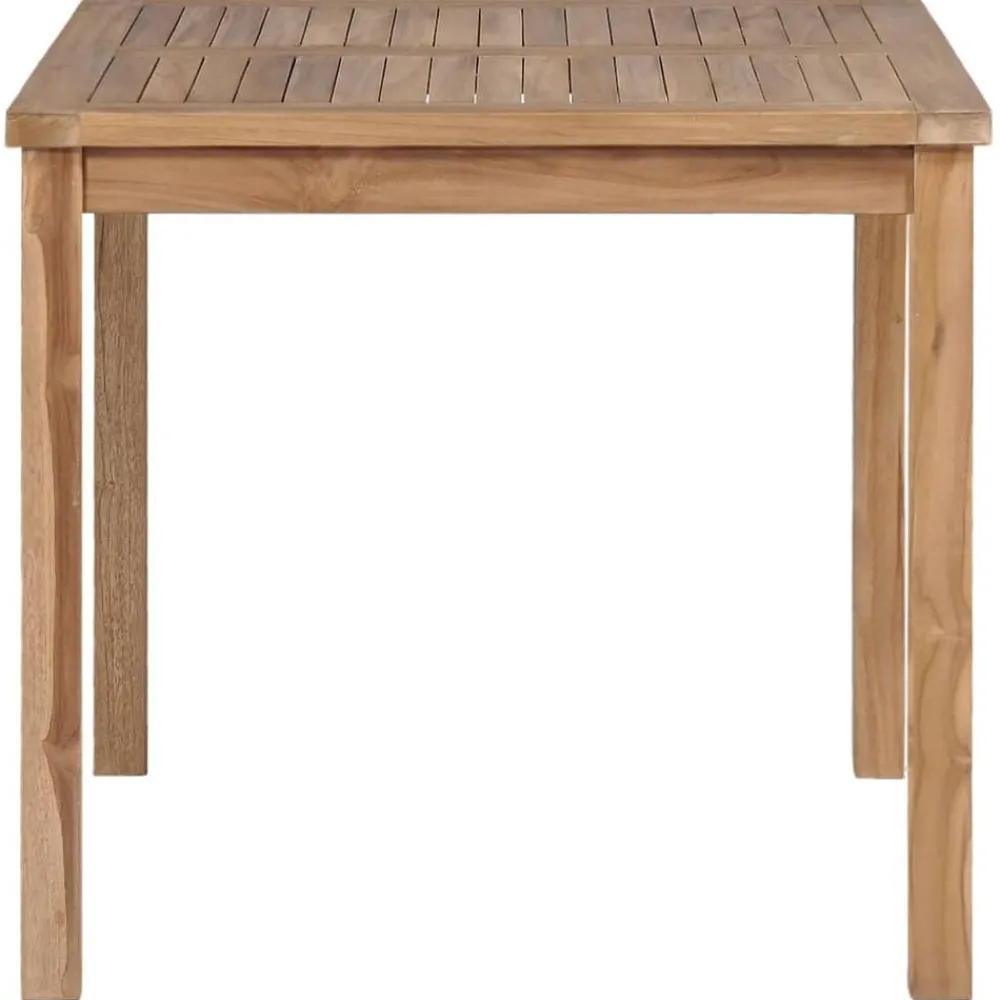Tuinmeubelen*vidaXL Tuintafel 80x80x77 cm massief teakhout