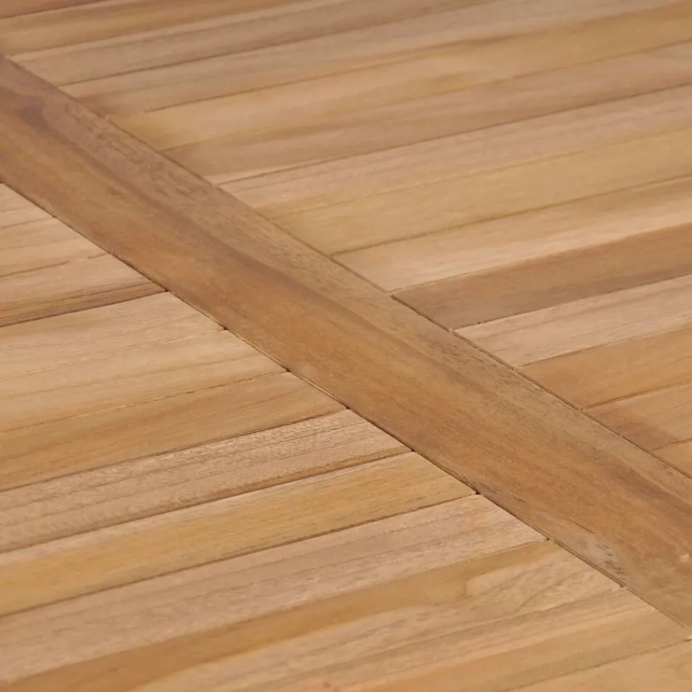 Tuinmeubelen*vidaXL Tuintafel 80x80x77 cm massief teakhout