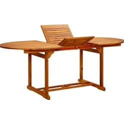 Tuintafel (150-200)x100x75 cm massief acaciahout>vidaXL Outlet