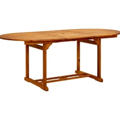 Tuintafel (150-200)x100x75 cm massief acaciahout>vidaXL Outlet