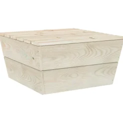 Tuinmeubelen*vidaXL Tuintafels 2 st 60x60x30 cm geïmpregneerd vurenhout