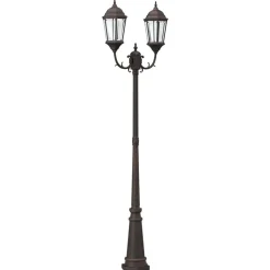 Verlichting*vidaXL Tuinverlichting Brons 68 x 0 x 35 cm Aluminium en Glas 2