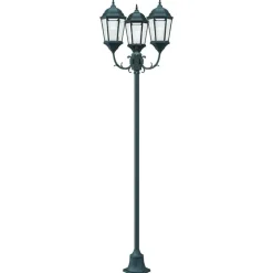 Verlichting*vidaXL Tuinverlichting Vintage Geborsteld Groen 57 x 49 x 241 cm Donkergroen