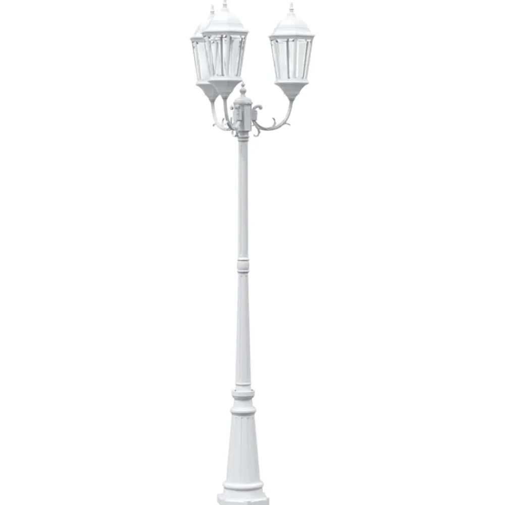 Verlichting*vidaXL Tuinverlichting Wit 61 x 5 x 25 cm Aluminium en Glas 3