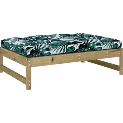 Tuinmeubelen*vidaXL Tuinvoetenbank 120x80 cm geïmpregneerd grenenhout geïmpregneerd grenenhout