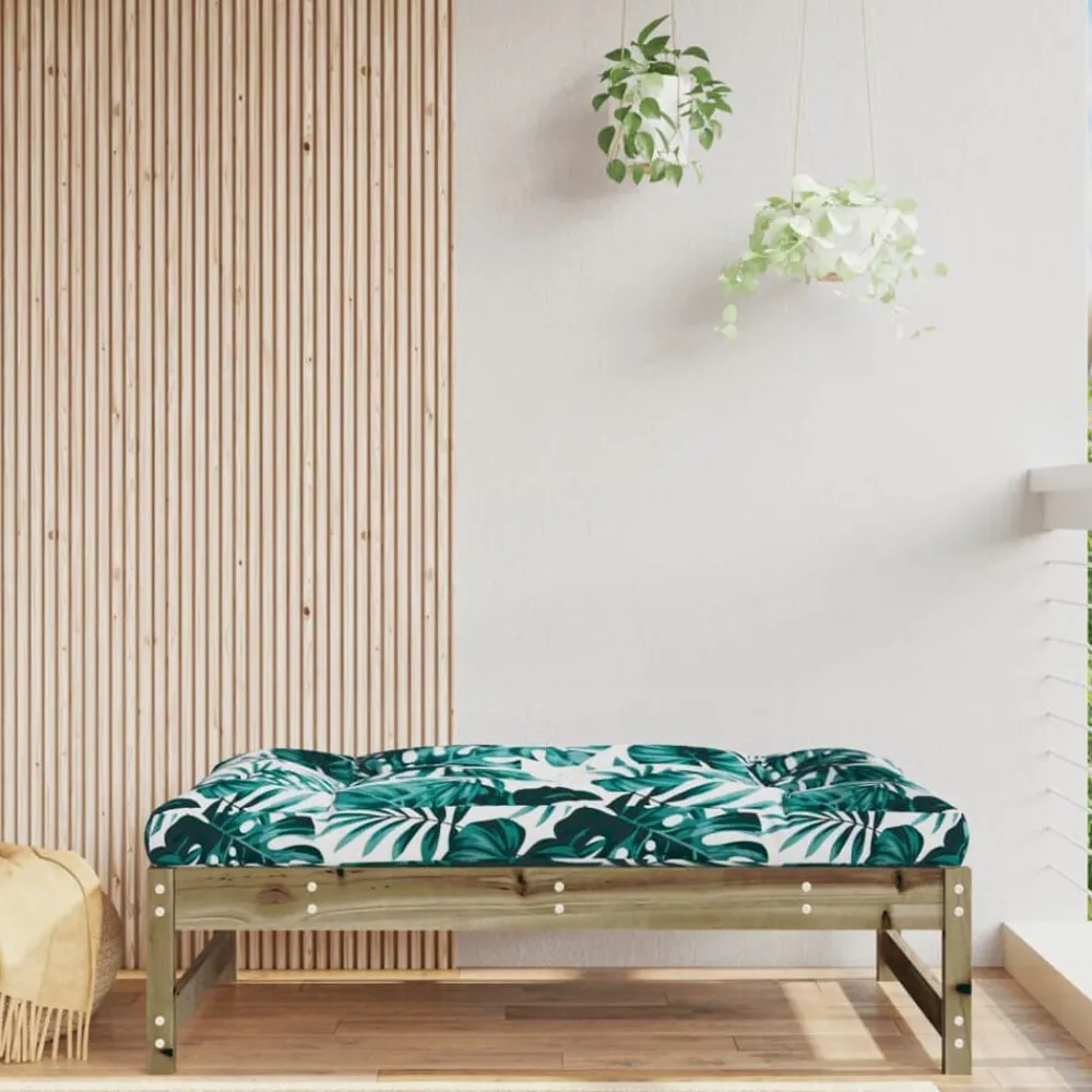 Tuinmeubelen*vidaXL Tuinvoetenbank 120x80 cm geïmpregneerd grenenhout geïmpregneerd grenenhout