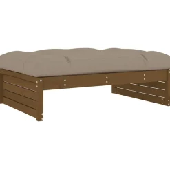 Tuinvoetenbank 120x80 cm massief grenenhout honingbruin>vidaXL Outlet
