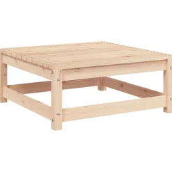 Tuinmeubelen*vidaXL Tuinvoetenbank 70x70x30 cm massief grenenhout Natuurlijk grenenhout