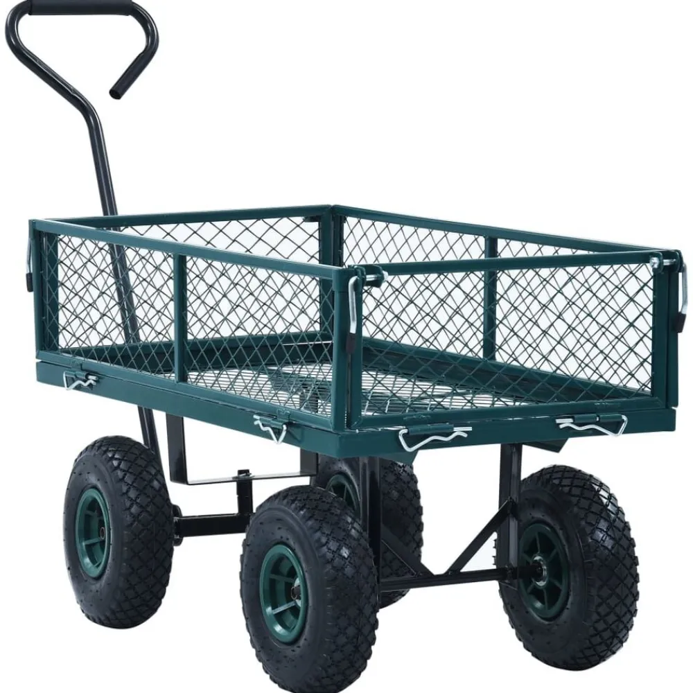 Gereedschap*vidaXL Tuinwagen 250 kg Groen