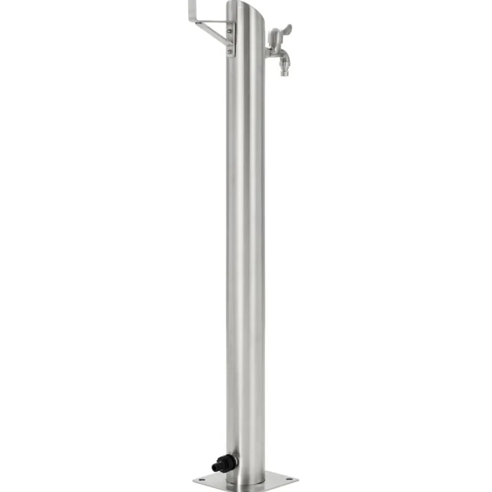 Tuinwaterkolom rond 95 cm roestvrij staal>vidaXL Clearance