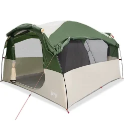 Buitensport*vidaXL Tunneltent 6-persoons waterdicht Groen