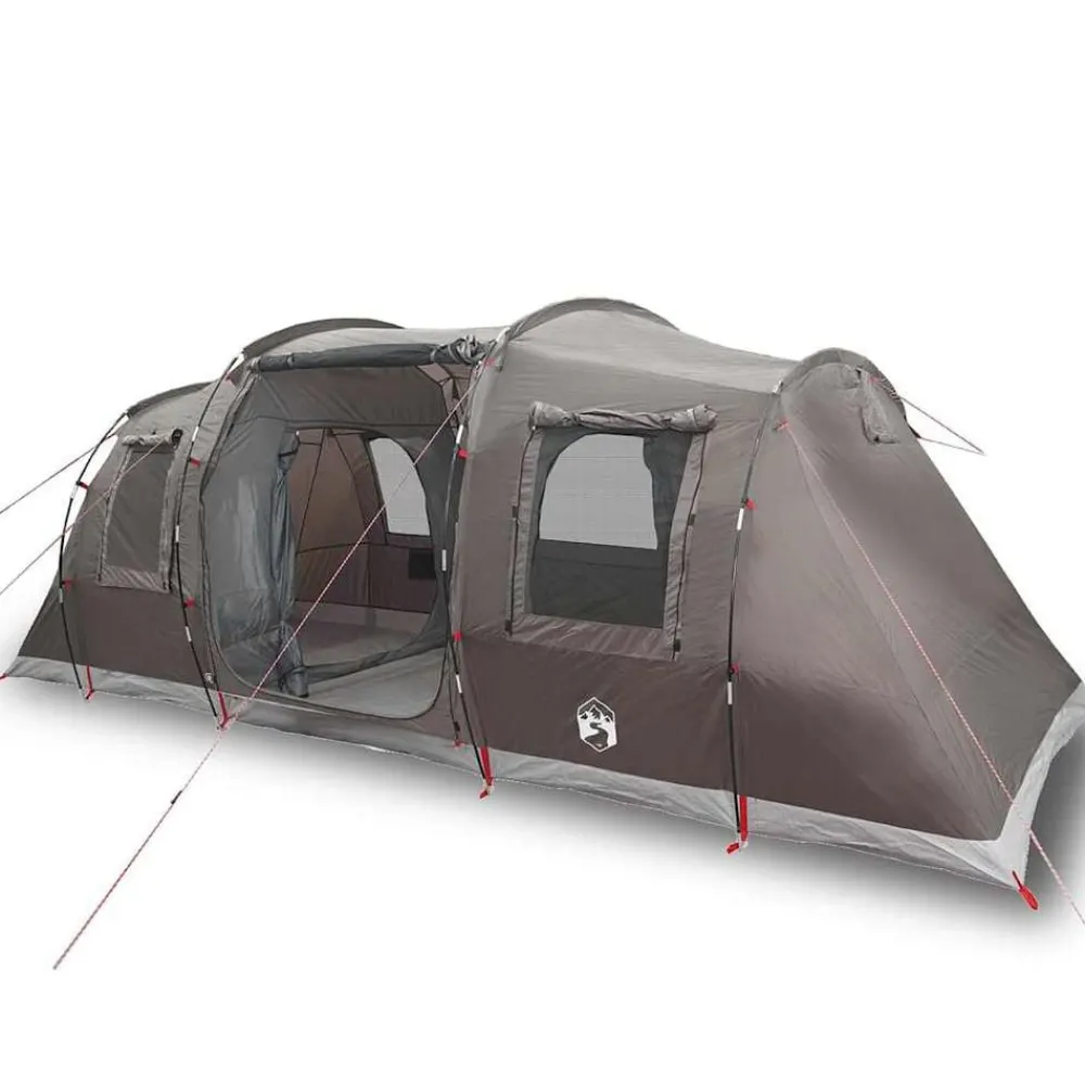 Buitensport*vidaXL Tunneltent 4-persoons waterdicht Bruin