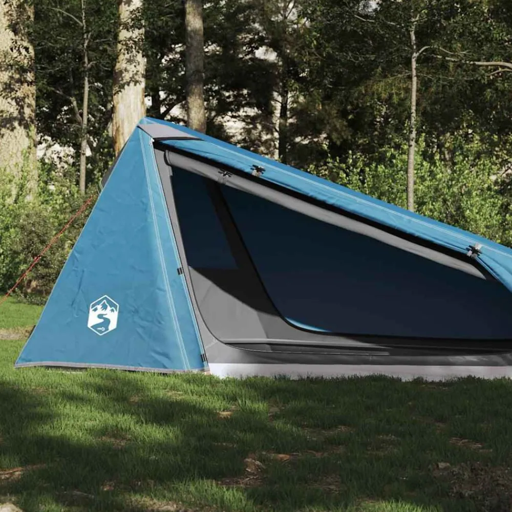 Buitensport*vidaXL Tunneltent 1-persoons waterdicht Blauw