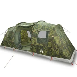 Buitensport*vidaXL Tunneltent 4-persoons waterdicht Camouflage