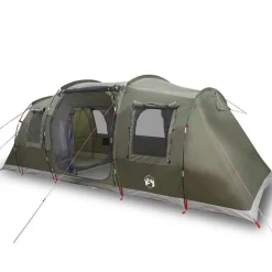Buitensport*vidaXL Tunneltent 4-persoons waterdicht Olijfgroen