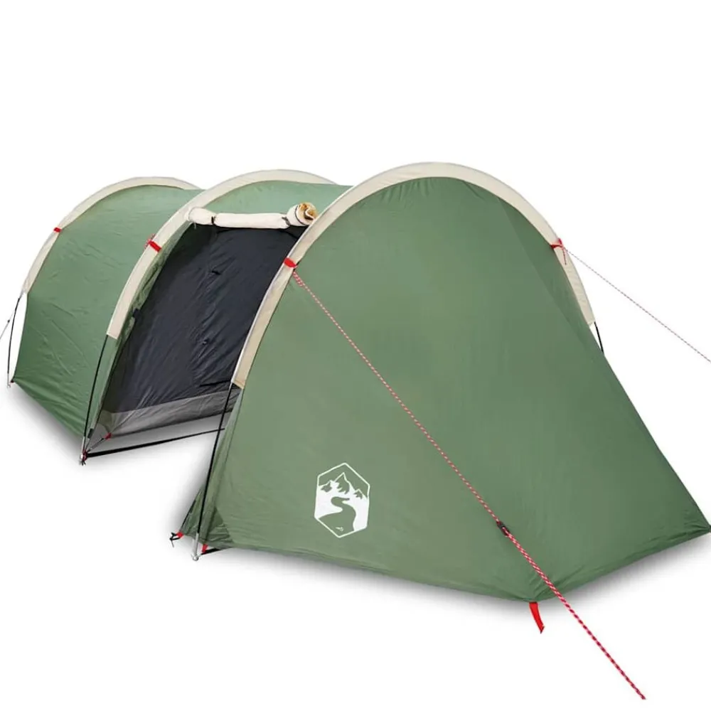 Buitensport*vidaXL Tunneltent 4-persoons waterdicht Groen