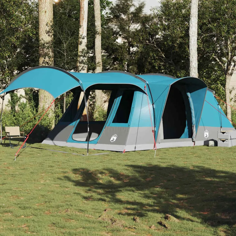 Buitensport*vidaXL Tunneltent 5-persoons waterdicht Blauw