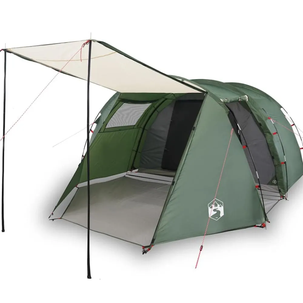 Buitensport*vidaXL Tunneltent 4-persoons waterdicht Groen